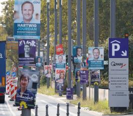 Geht Wählen ! Aufruf der Gewerkschaften zum Wahlgang zur Landtagswahl in Hessen 2023 ( copyright HEN-FOTO )