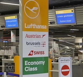 Hunderte gecancelte Flüge aufgrund Streik des Luftsicherheitspersonals auch auf dem Flughafen Frankfurt / Main ( © HEN-FOTO )