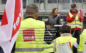 Bundesweiter Streikauftakt am Freitag (15.) im Einzelhandel und Großhandel für Lohnerhöhung (Foto copyright Peter Henrich / HEN-FOTO) Bundesweiter Streikauftakt am Freitag (15.) im Einzelhandel und Großhandel für Lohnerhöhung (Foto copyright Peter Henrich / HEN-FOTO)